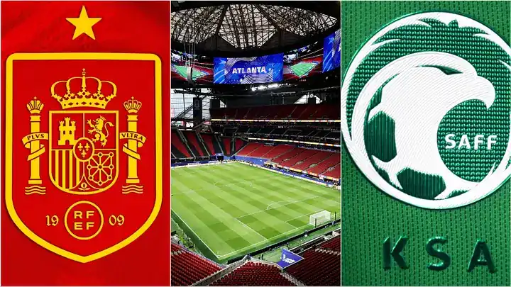 España VS Arabia Saudita Mundial 2026 — Lamine Yamal celebra en Atlanta