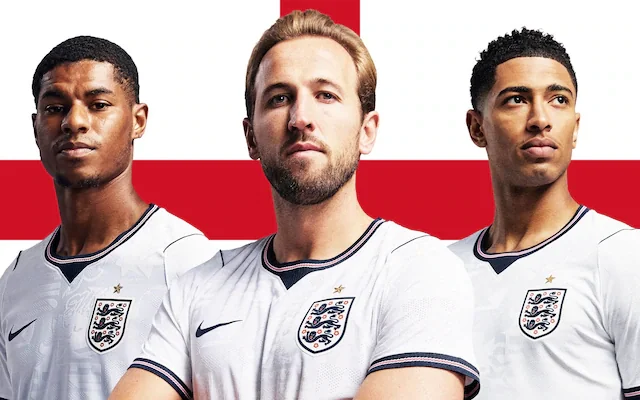England players and staff preparing for a major international football match