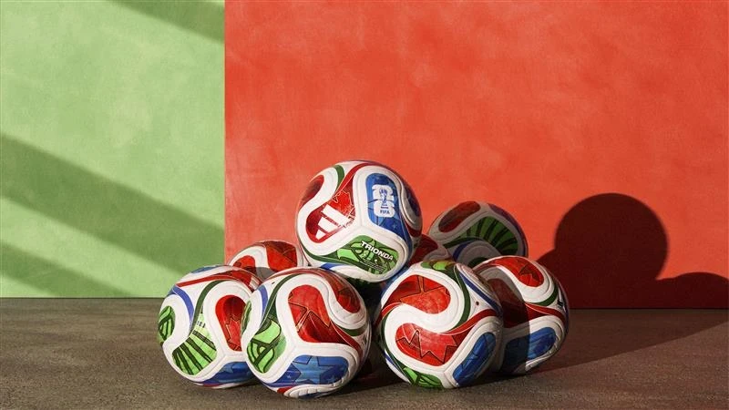 Tournament balls arranged ahead of a global championship